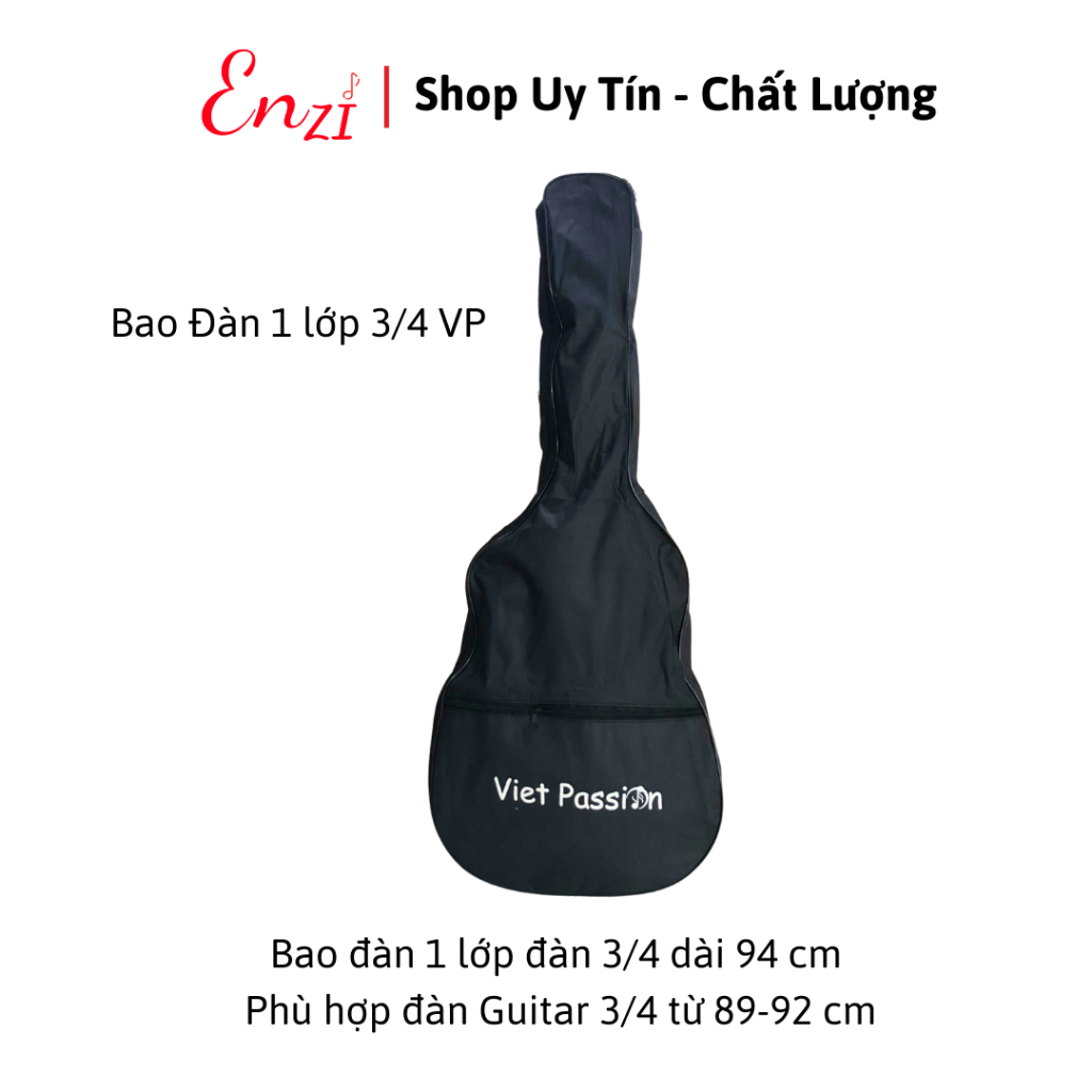 Bao đàn guitar 3 lớp bao da guitar chất lượng dày dặn Enzi