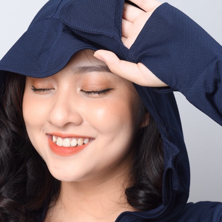 Áo chống nắng nữ 2 lớp, áo khoác chống nắng có khóa túi, 2 túi bên trong Chống Tia UV, Vải Nhật 9 màu Nana.store