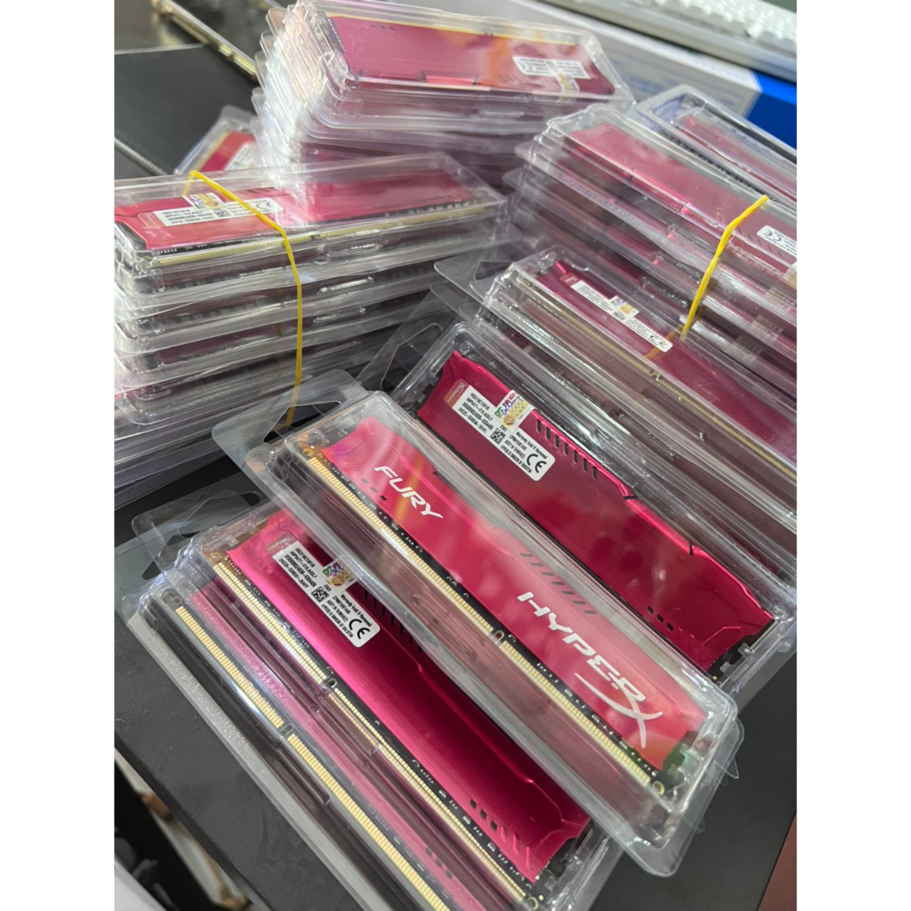 Ram PC Máy tính bàn Kingston HyperX Fury Red 8GB  DDR3 Bus 1600Mhz mới bảo hành 36 tháng
