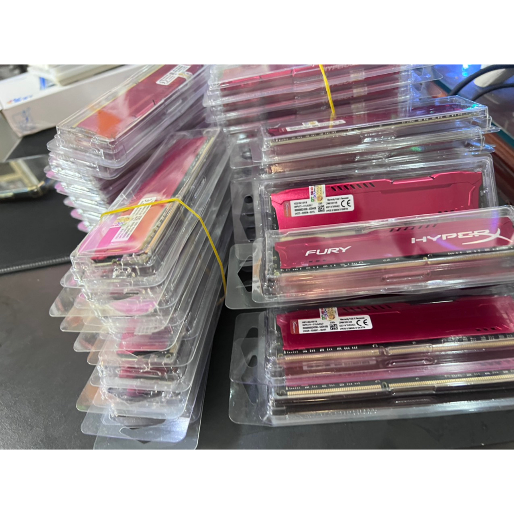 Ram PC Máy tính bàn Kingston HyperX Fury Red 8GB  DDR3 Bus 1600Mhz mới bảo hành 36 tháng