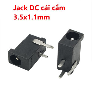 Jack DC cái cắm, hàn mạch 3.5x1.1mm jack nguồn