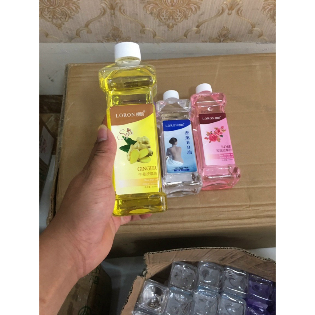 Dầu Gừng LORON Massage Body , Đả Thông Kinh Lạc Chai 500ml
