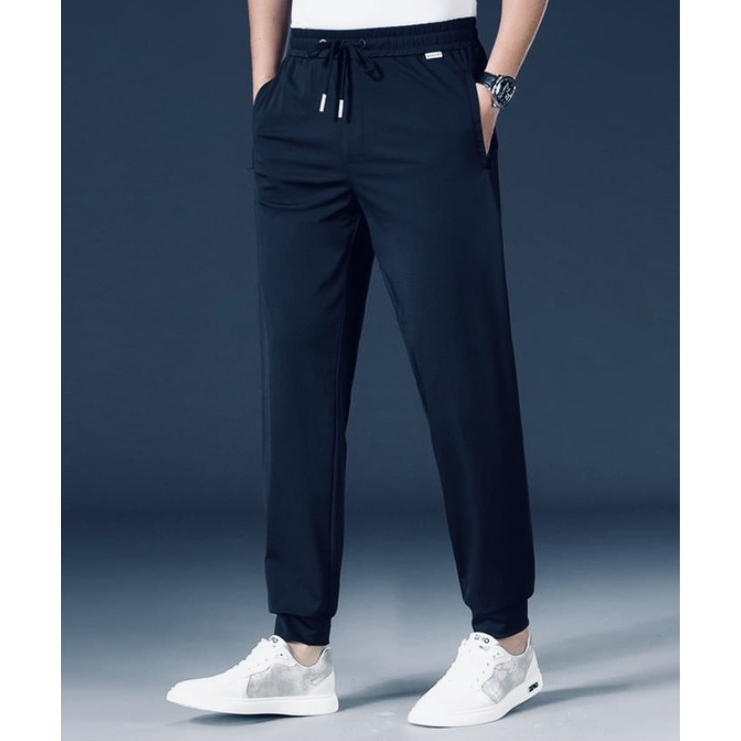 Quần jogger nam nữ_ Quần thể thao nam vải thun Poly co giãn phong cách Hàn Quốc