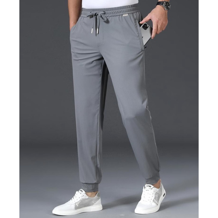 Quần jogger nam nữ_ Quần thể thao nam vải thun Poly co giãn phong cách Hàn Quốc