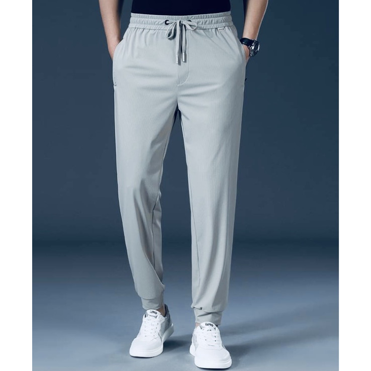 Quần jogger nam nữ_ Quần thể thao nam vải thun Poly co giãn phong cách Hàn Quốc