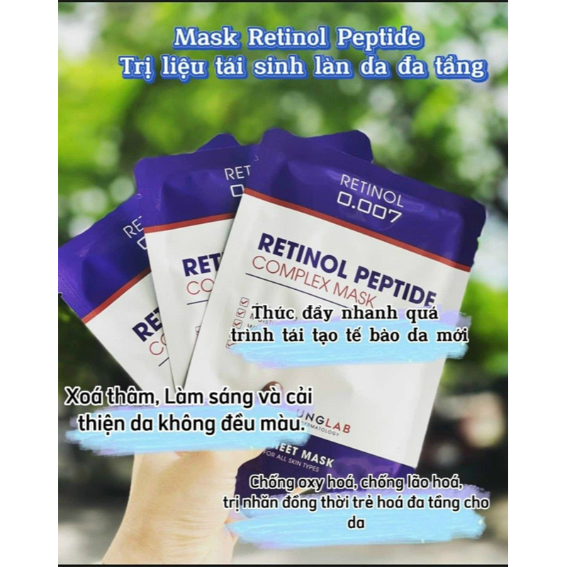 Mặt nạ Retinol KyungLab Peptide Complex Mask Hộp 3 miếng