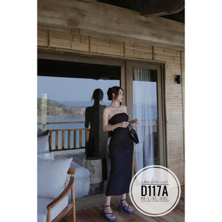 Bigsize đầm jean cúp d117a