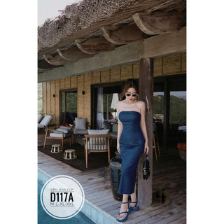Bigsize Đầm jean cúp D117A