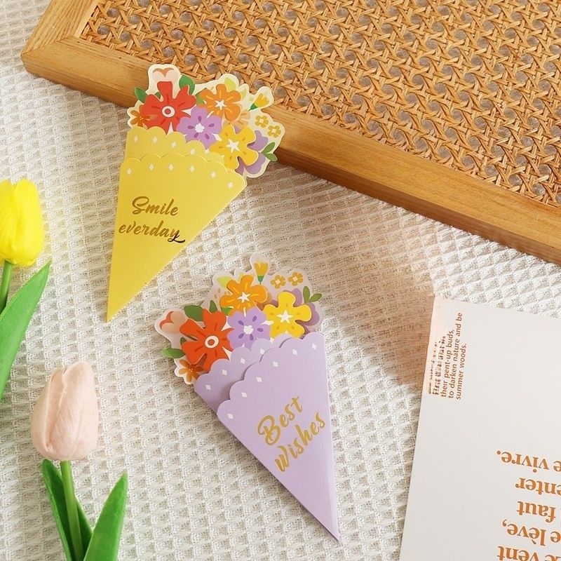 Thiệp Hoa siêu dễ thương dùng trang trí Quà, Hoa.