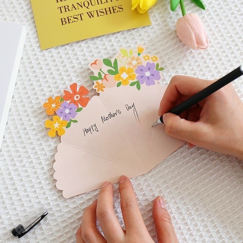 Thiệp Hoa siêu dễ thương dùng trang trí Quà, Hoa.