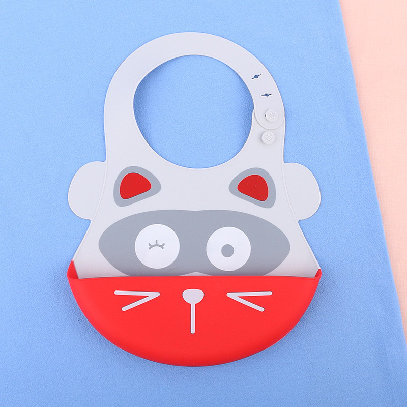 Yếm silicon hình dễ thương cho bé ăn dặm