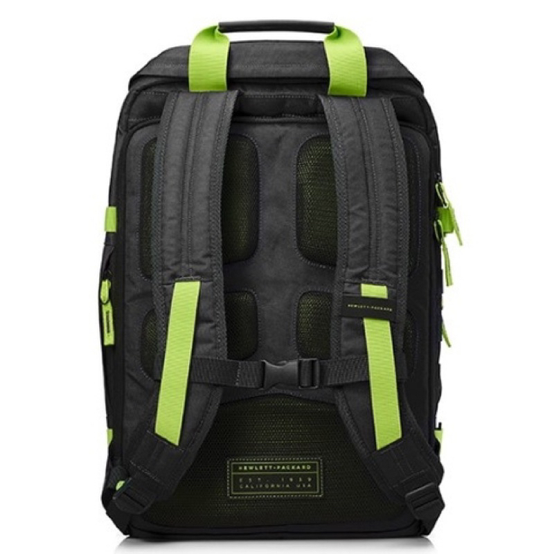 Balo odyssey Backpack black/green 15.6”