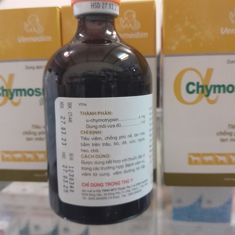 Chymosin fort 100ml tiêu viêm chống phù nề
