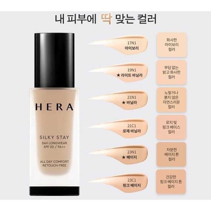 Mini SIÊU PHẨM KEM NỀN HERA  5ml