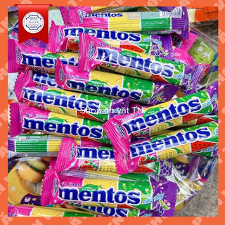 Kẹo nhai Mentos cầu vồng hương trái cây tổng hợp thỏi 10g