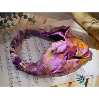 Băng đô vải hoạ tiết Vintage chuẩn form(100% handmade)