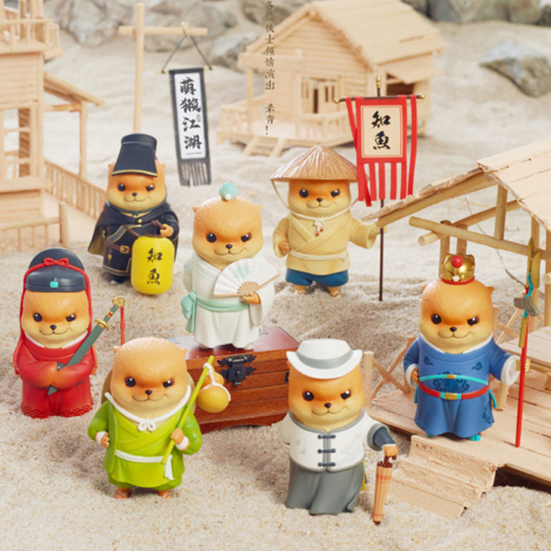 Ting135 Mô hình chú chó Otto Jianghu Series Cổ Trang blind box hộp mù sưu tầm blindbox