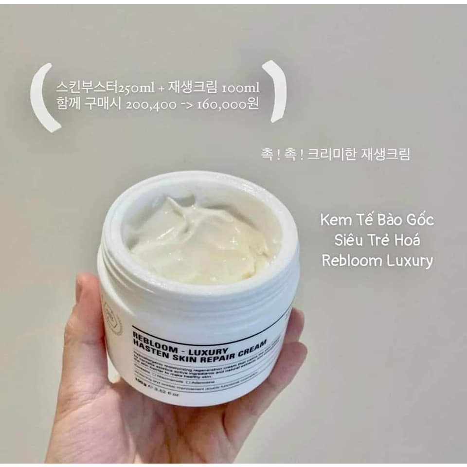 Rebloom Luxury Hasten Skin Repair Cream - Kem Tế Bào Gốc Phục Hồi Dưỡng Trắng chống Lão Hóa  Da