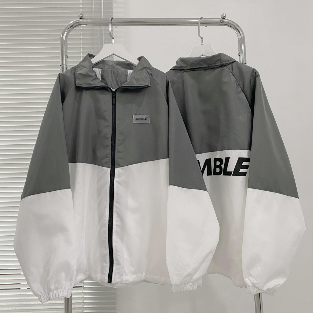 Áo Khoác Dù 2 Lớp Có Form Rộng Tông Màu In Logo DUMBLE, Có Chống Nắng Chất Dù Mát Mẻ Cổ Gấp Siêu Đẹp