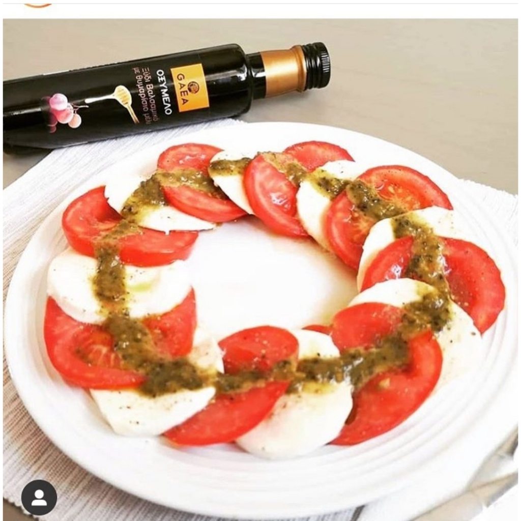 Giấm balsamic oxymelo & mật ong cỏ xạ hương nhãn hiệu Gaea 250ml