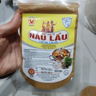 Bột gia vị nấu lẩu dê/lẩu bò Bà Tám gói 50g
