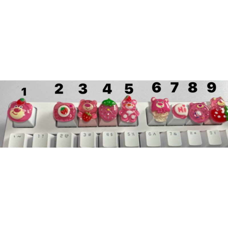 Keycap gấu dâu