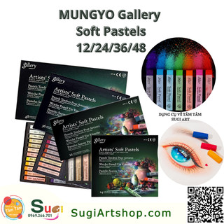 Phấn Tiên Phấn Màu Gallery MUNGYO Hàn Quốc Artists's Soft Pastels , dùng trong trang điểm tượng, búp bê , hoa đất sét