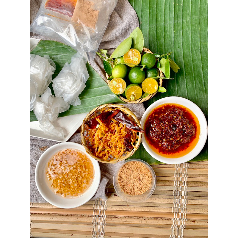 Bánh tráng phơi sương SATE TỎI KHÔ GÀ - Bánh tráng Mạnh Hùng