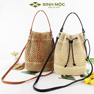 Túi cói, túi cói vintage, túi xách cói, sinh mộc - m3018