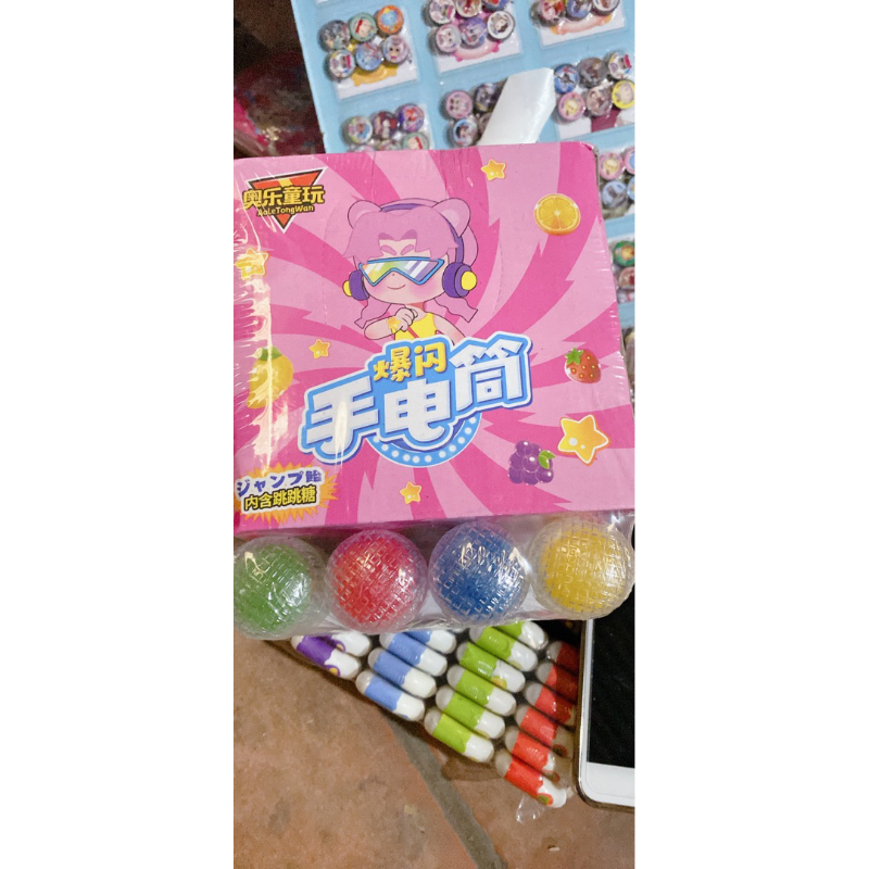 Hộp 20 cây  kẹo hình micro phát sáng cực hót