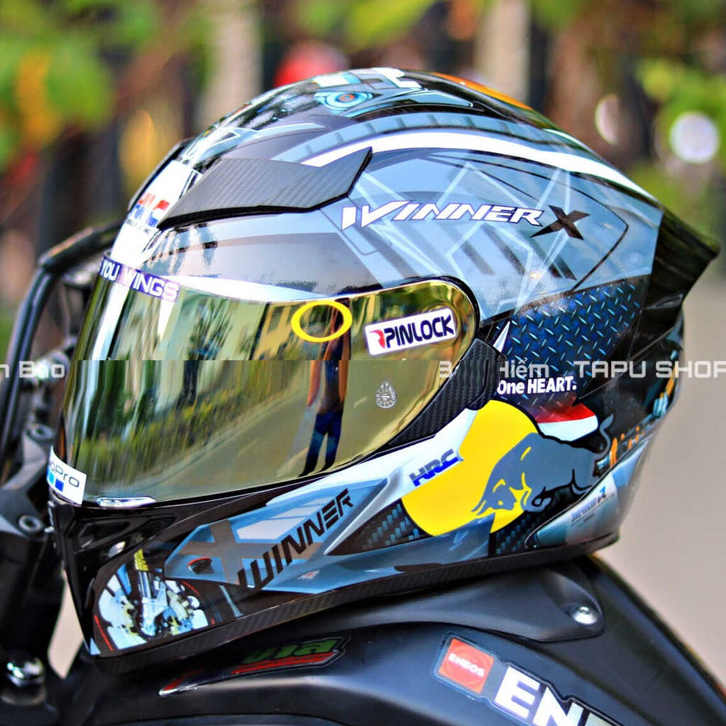Tem dán mũ bảo hiểm fullface - WINNER - áp dụng nhiều màu - 13