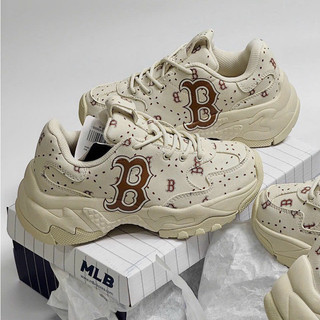 Giày MLB BigBall Chunky Saffiano Diamond Monogram Boston Red Sox Unisex 36-44