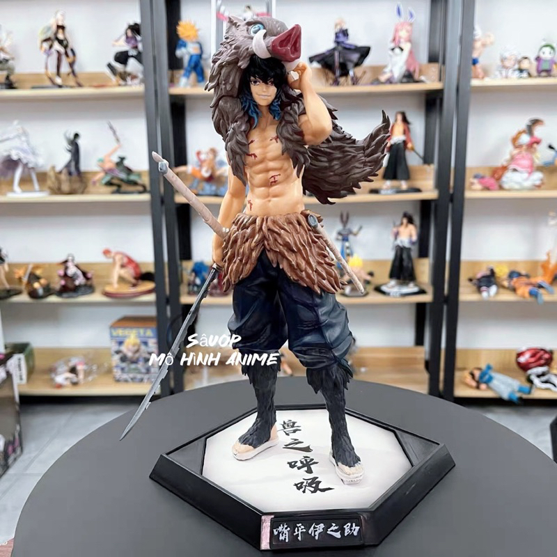 Mô hình Hashibira Inosuke đầu heo cao 30cm (Mô hình Anime Demon Slayer Kimetsu no Yaiba figure )