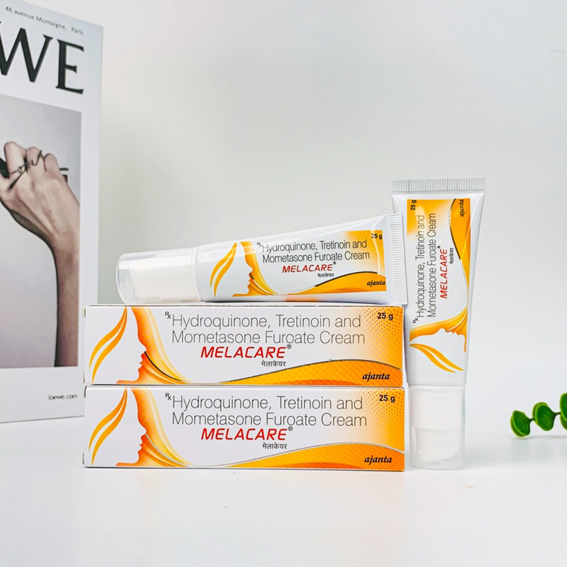 Kem bôi giảm nám, tàn nhang Melacare Forte cream xanh/vàng 25g