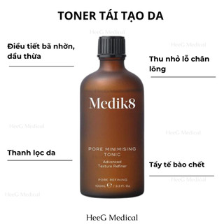 Toner acid thu nhỏ lỗ chân lông Medik8 Pore Minimising Tonic 100ml