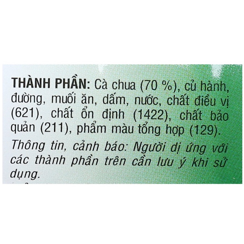 Tương ớt/Tương cà Cholimex chai