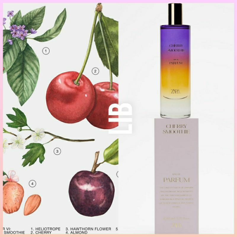 [Chính hãng] NƯỚC HOA ZARA CHERRY SMOOTHIE (chai lớn 80ml, chai nhỏ 30ml)