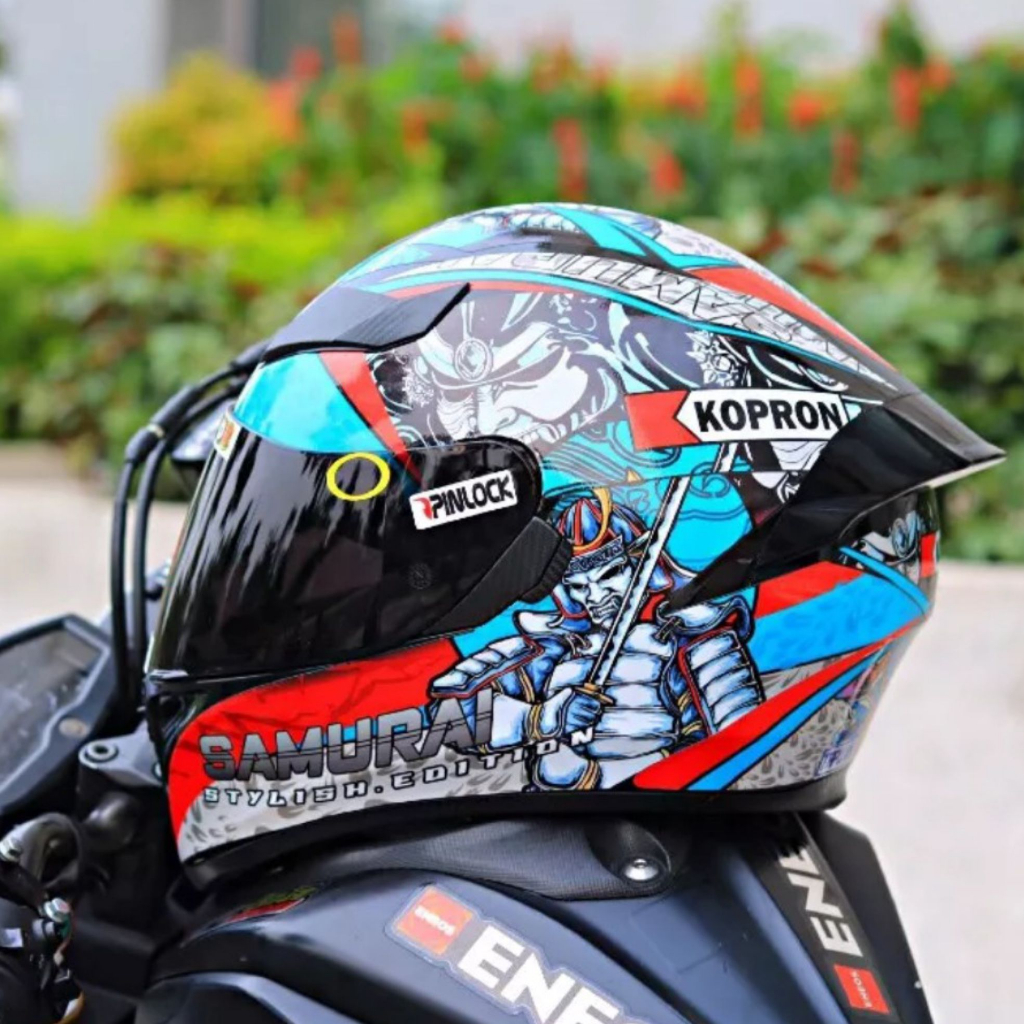 Tem dán mũ bảo hiểm fullface - SAMURAI - áp dụng nhiều màu - 16