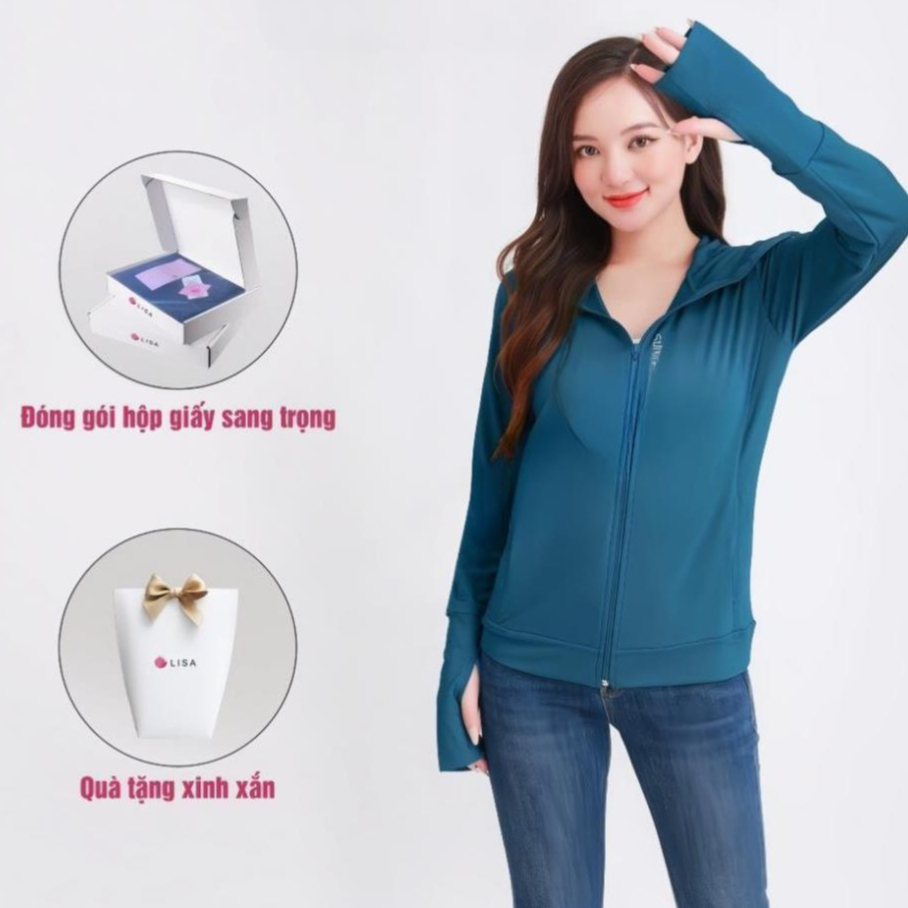 Áo chống nắng nữ, Áo khoác chống nắng nữ dáng ngắn vải hạt cườm làm mát tuyệt đối, chống nắng DLV.store | BigBuy360 - bigbuy360.vn