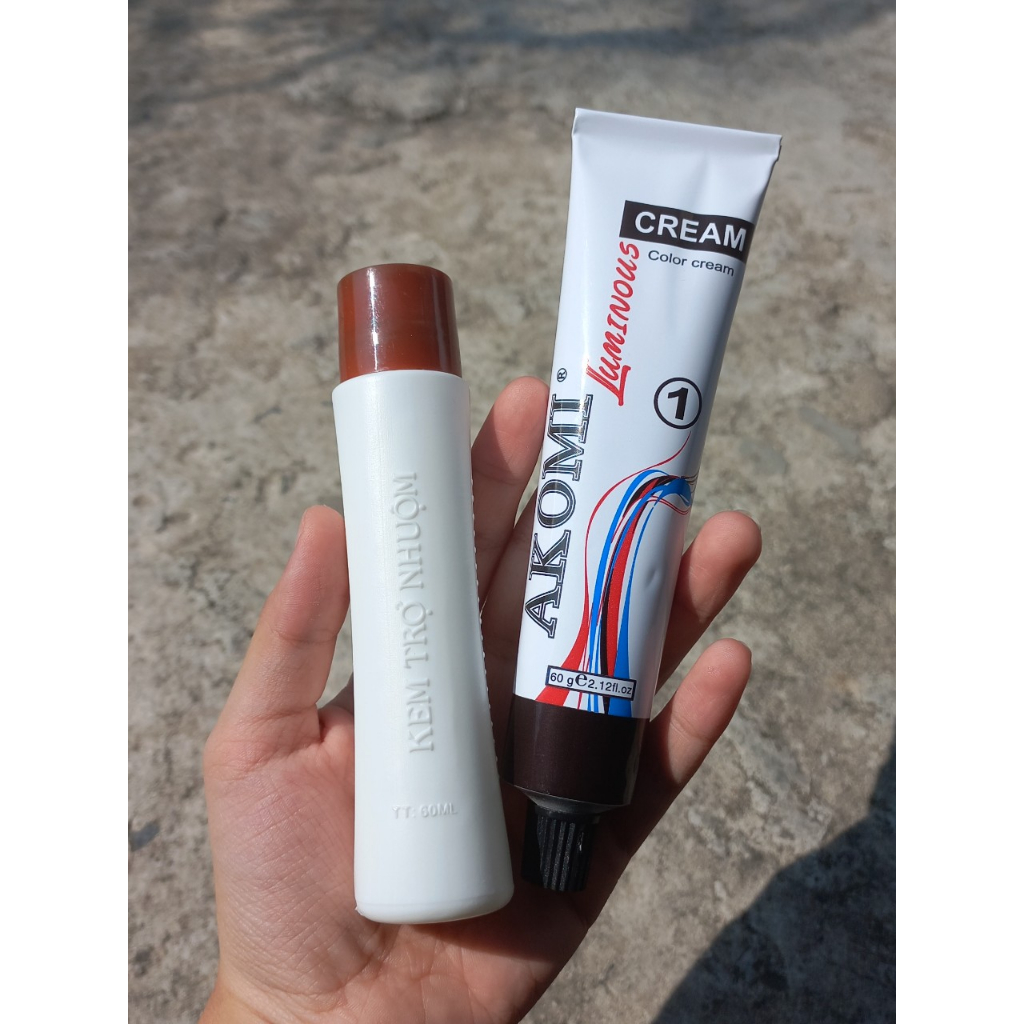 Màu Nhuộm Phủ Bạc AKOMI 60g x2