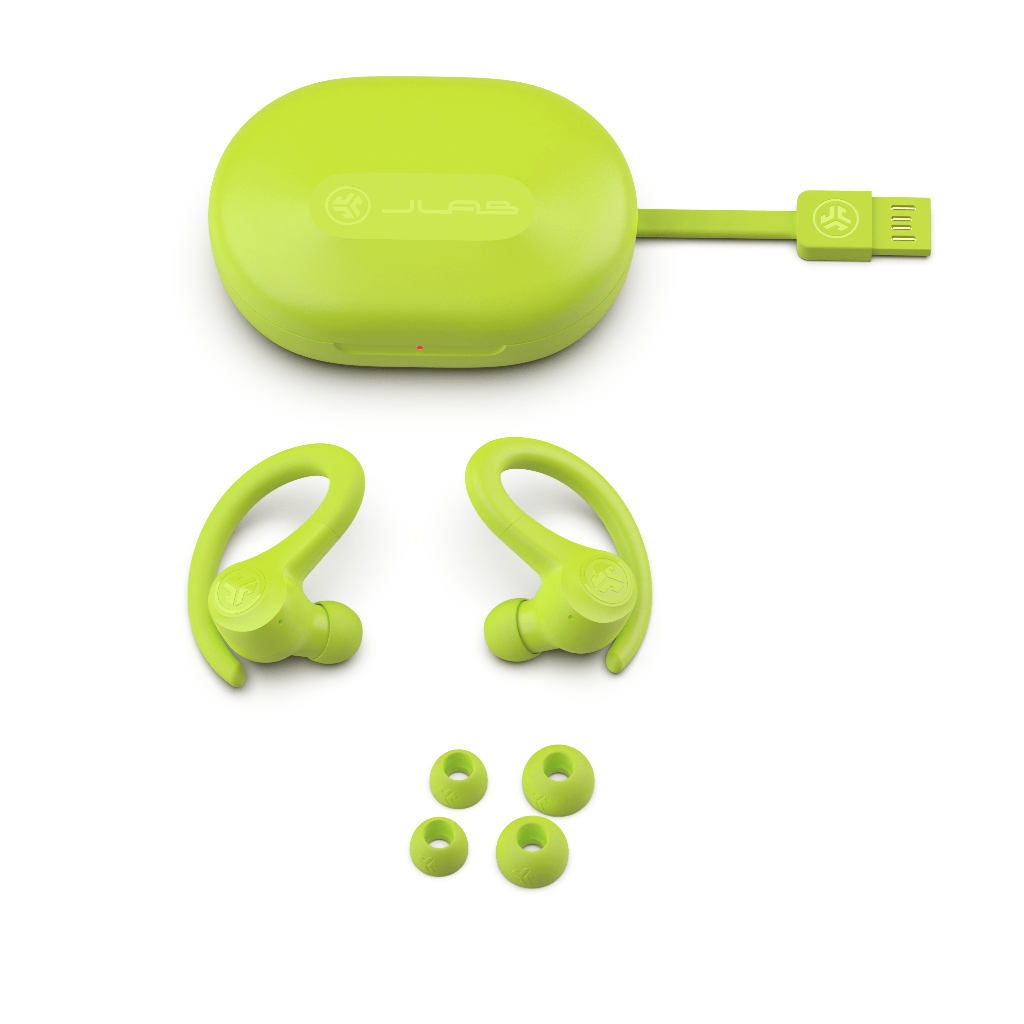 Tai nghe không dây True Wireless JLab GO Air Sport màu đen - Kết nối Bluetooth - Hàng chính hãng - Bảo hành 2 năm