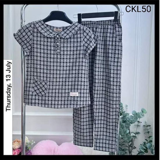 [BUNNYSKY] QUẦN ÁO NỮ MẶC NHÀ CHẤT LIỆU THÔ KẺ LÔNG MỀM MẪU TAY CỘC QUẦN DÀI HỌA TIẾT KẺ CARO FOM DÁNG ĐẸP | BigBuy360 - bigbuy360.vn