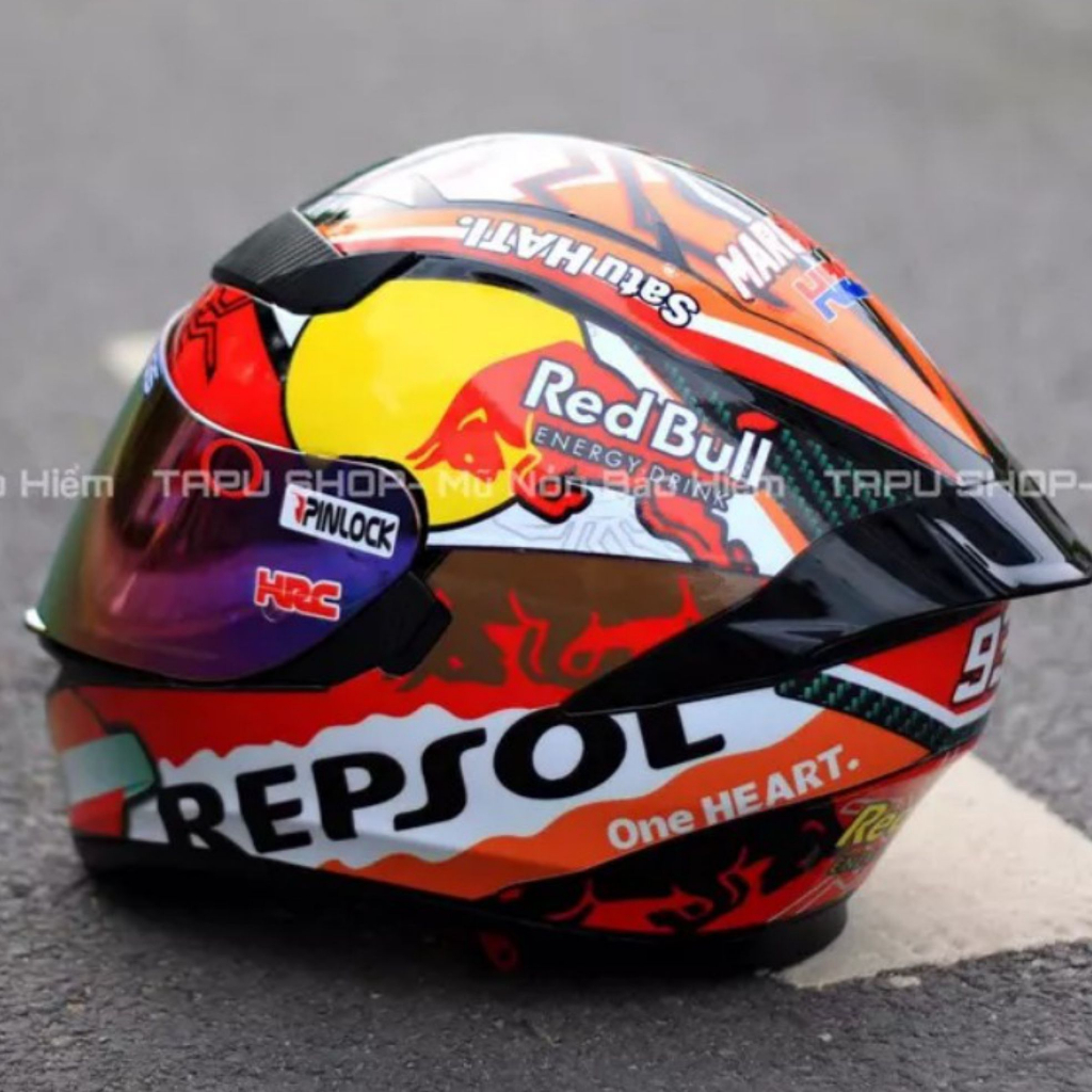 Tem dán mũ bảo hiểm fullface - REPSOL - áp dụng nhiều màu - 21