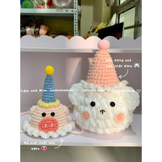 Mỉm-hộp đựng quà sinh nhật từ len nhung handmade