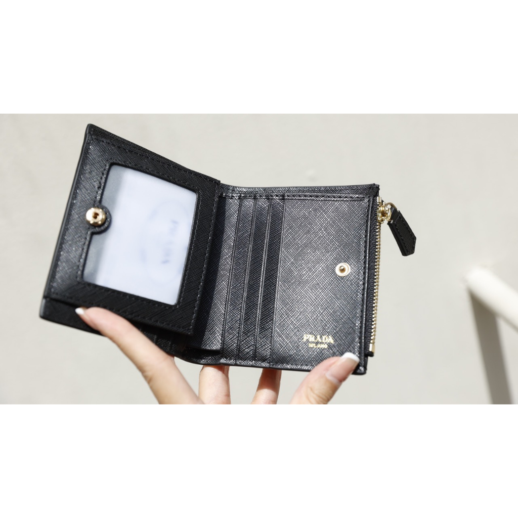 VÍ PRADA MINI CHẤT LIỆU DA XƯỚC