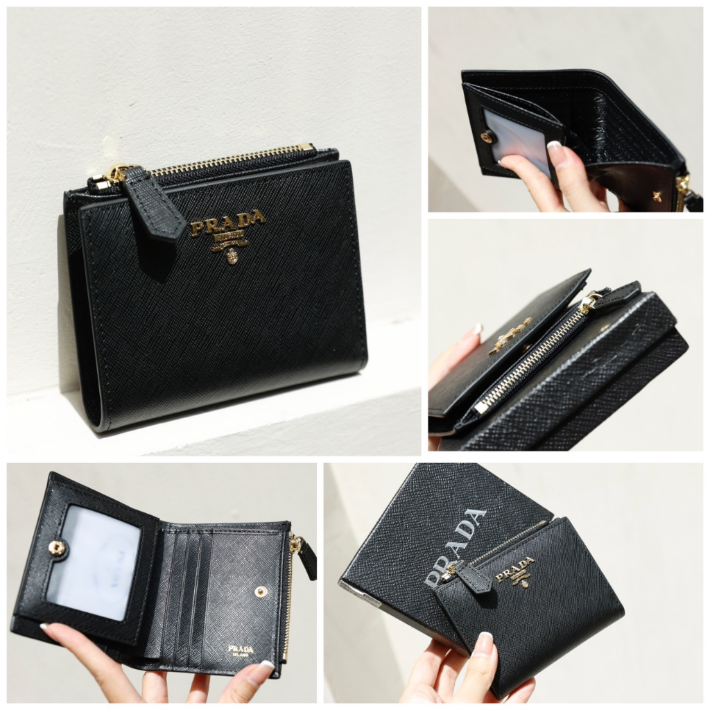 VÍ PRADA MINI CHẤT LIỆU DA XƯỚC