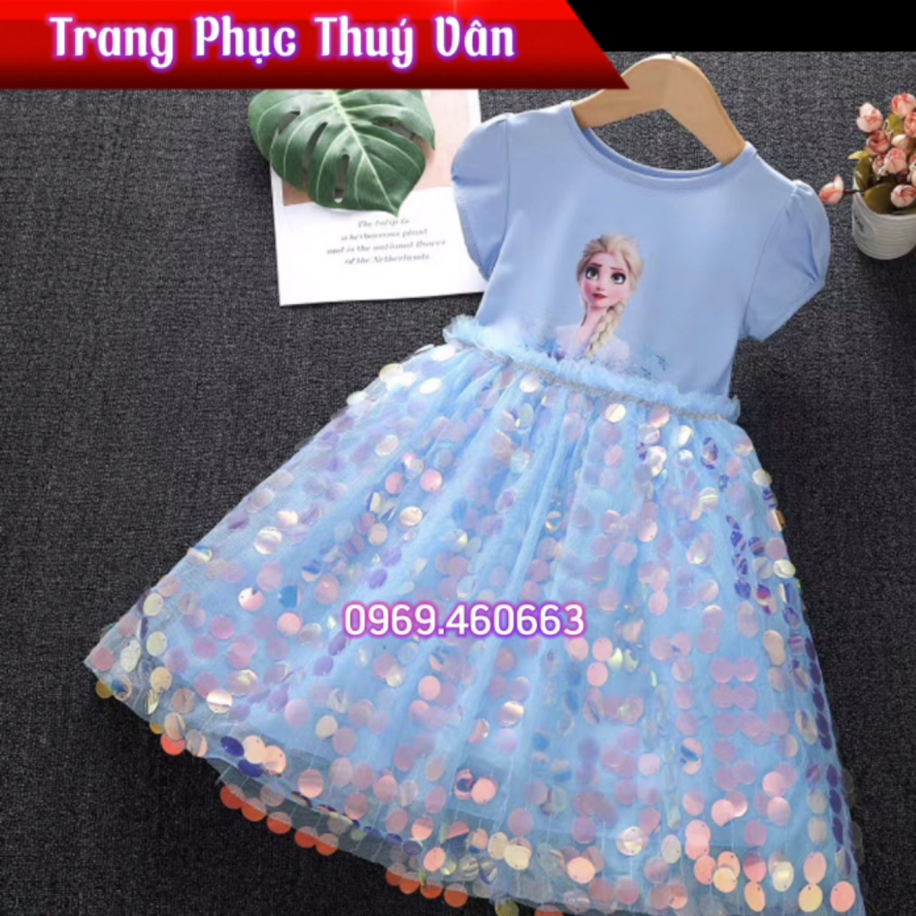 🍄  Váy Elsa 2023 Kim Sa Lấp Lánh