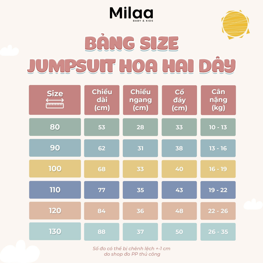 Jumpsuit Bèo Hai Dây Màu Vintage Cho Bé Gái JS0601 MiLaa Kids