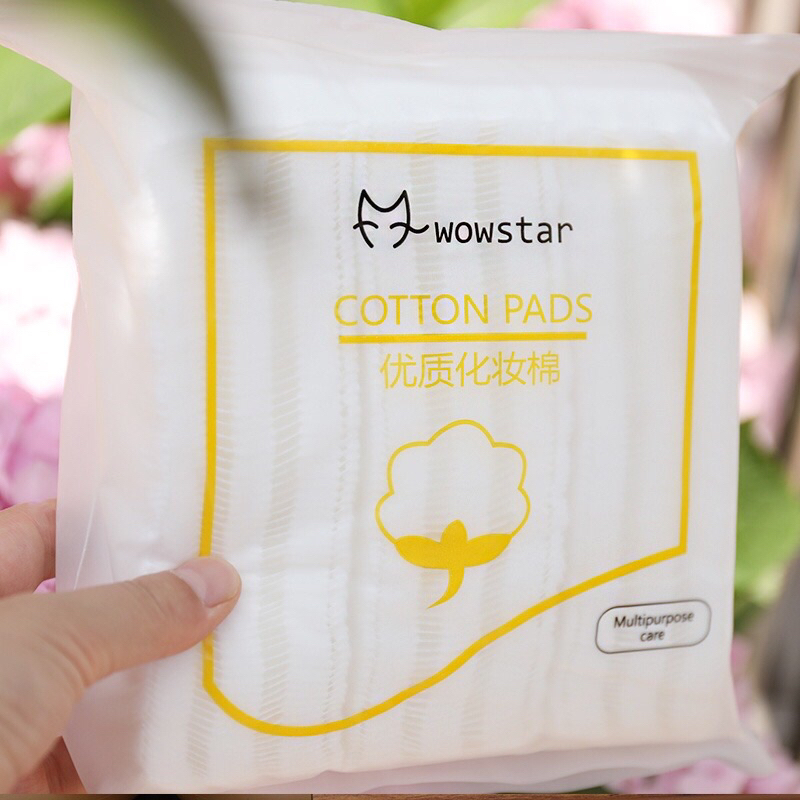 Bông tẩy trang cotton 222miếng lameila chát liệu tự nhiên