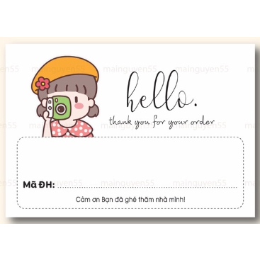 50 Phiếu ghi Mã Vận Đơn có keo  Có Sẵn Keo Dán Size 6x10cm